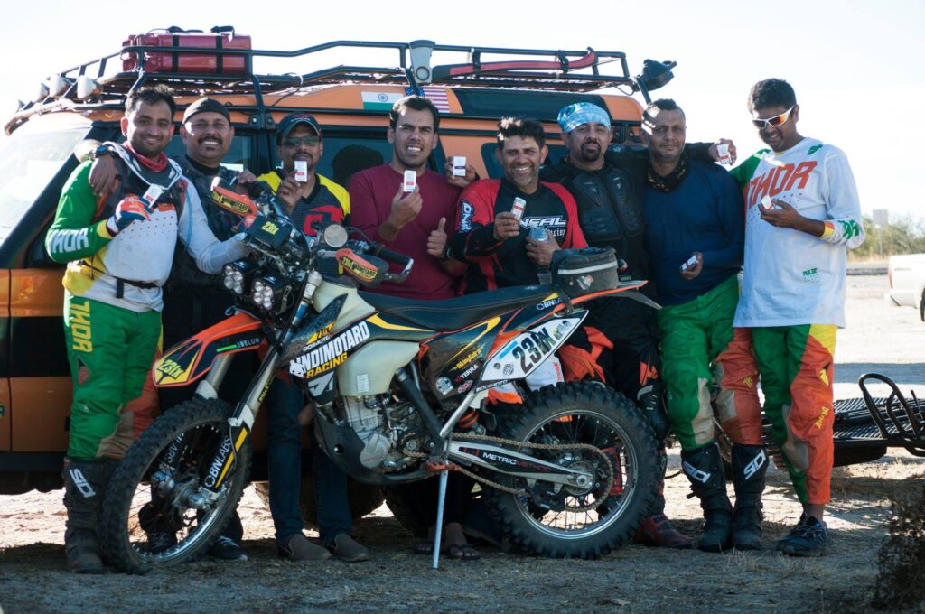 Nick Singh Sarao First Baja 100 team from India