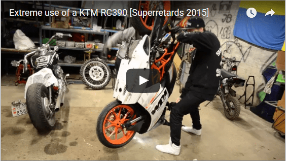 Crazy Extreme Use Of KTM RC 390 Motorcycle Stunt Video By Superretards