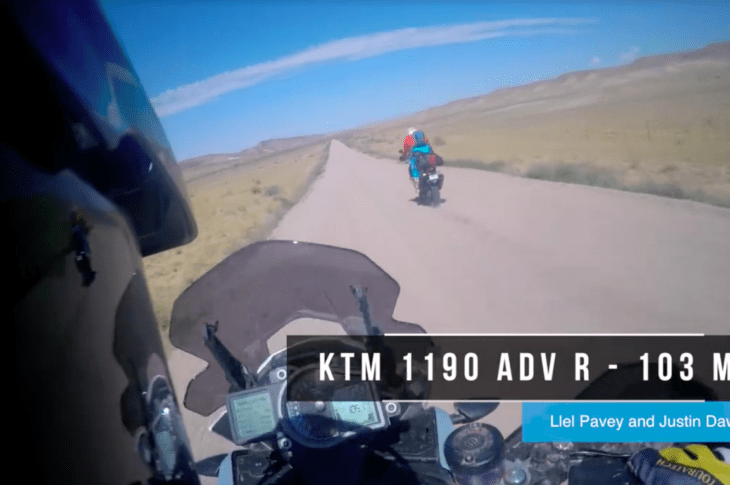 Watch Llewelyn Pavey and Justin Dawes Ride KTM 1190 Adventure R At 103mph 160KMPH On Dirt