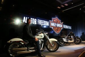 Peter MacKenzie Managing Director Harley Davidson India and China at Harley Davidsons MY18 launch
