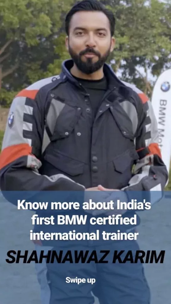 Shahnawaz Karim IIA Instructor BMW Motorrad
